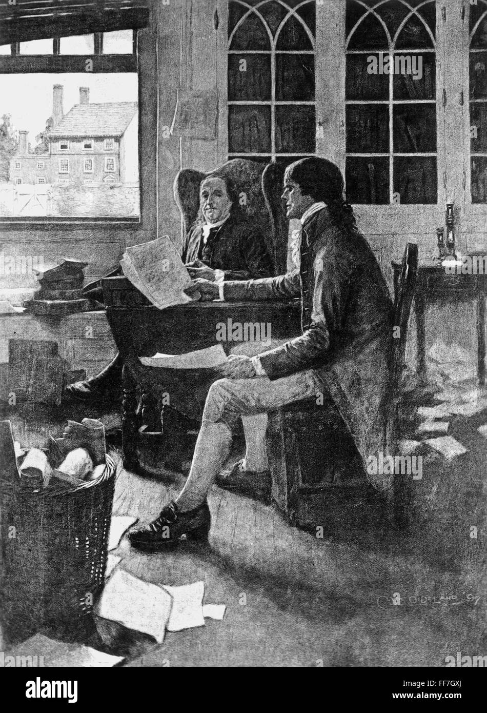 benjamin franklin helped to draft the declaration of independence