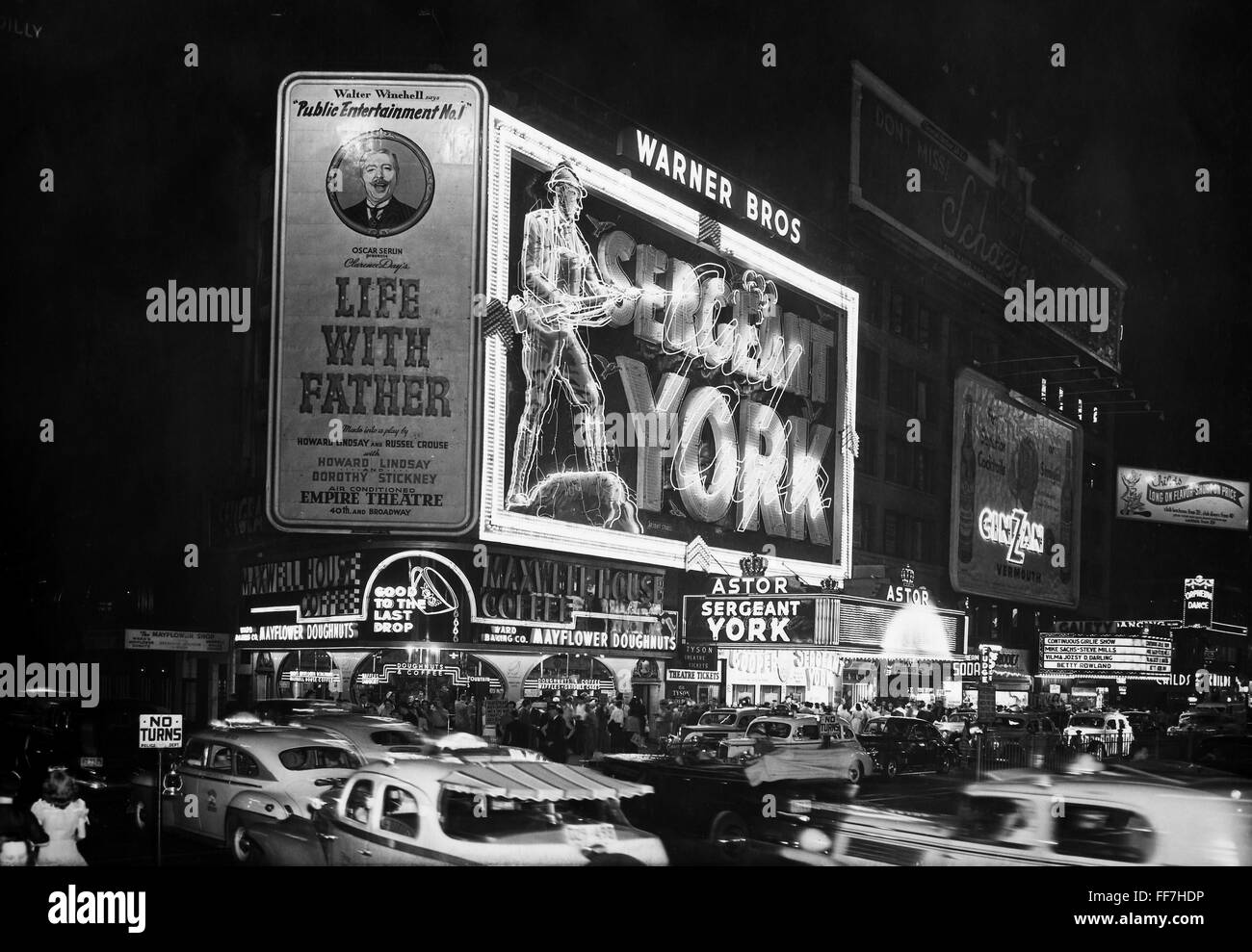 NEW YORK ASTOR THEATRE. /nThe Astor Theater, Broadway, New York City