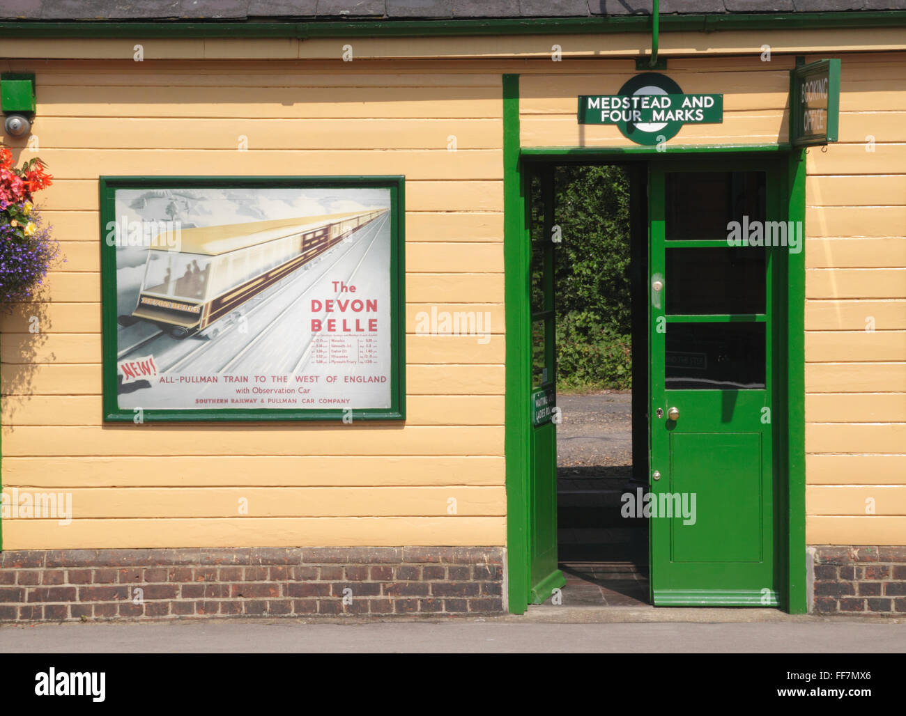 Station building at Medstead and Four Marks Mid Hants preserved steam