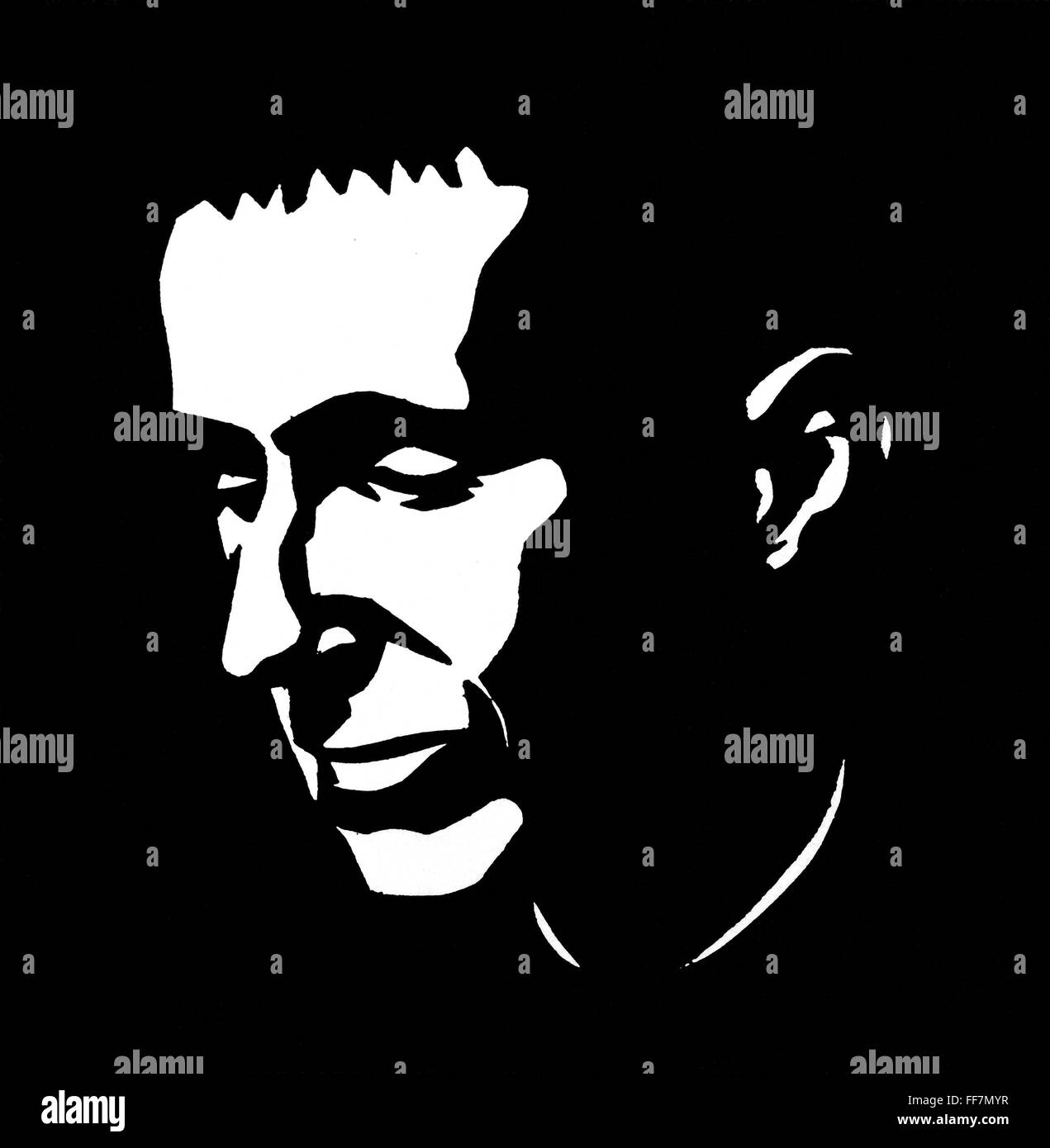 BERTOLT BRECHT (1898-1956). /nGerman playwright and poet. Illustration ...