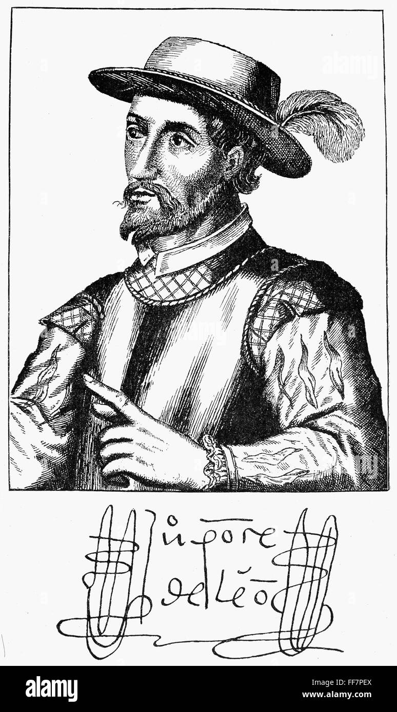 JUAN PONCE DE LEON /n(14601521). Spanish explorer and colonial