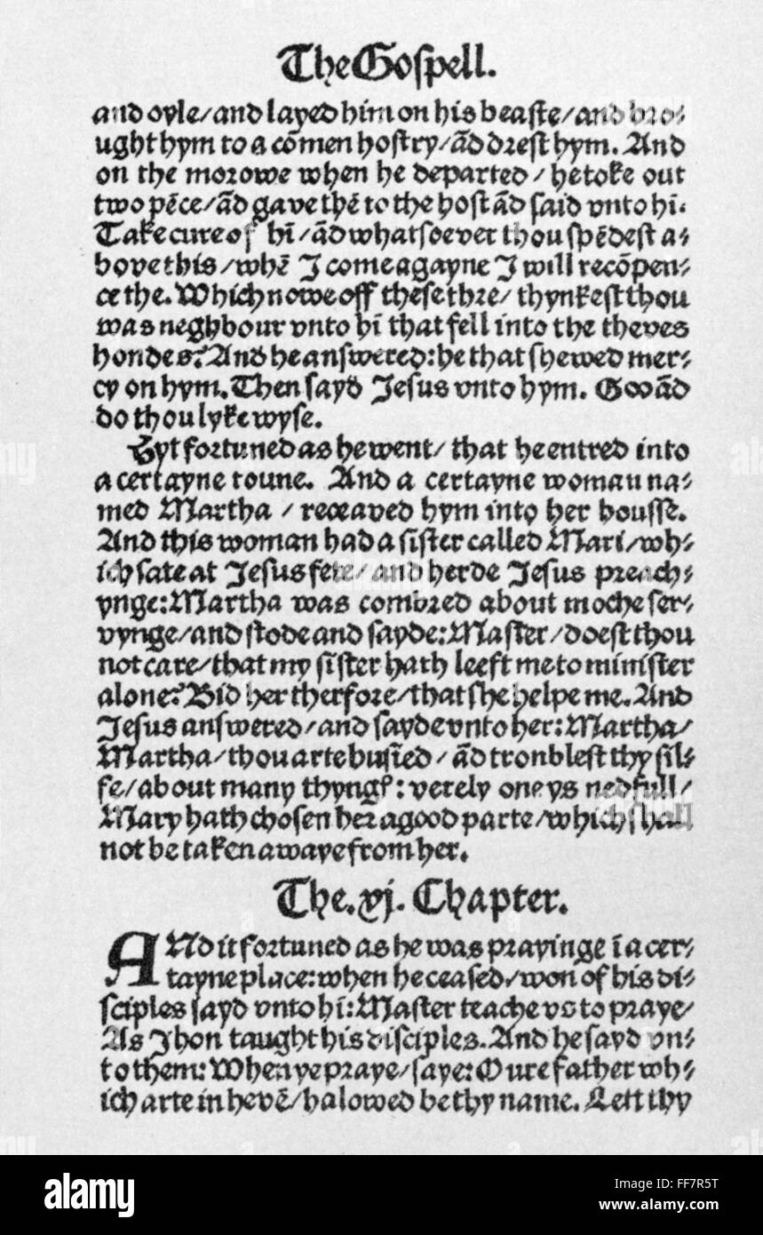 william-tyndale-s-bible-hi-res-stock-photography-and-images-alamy