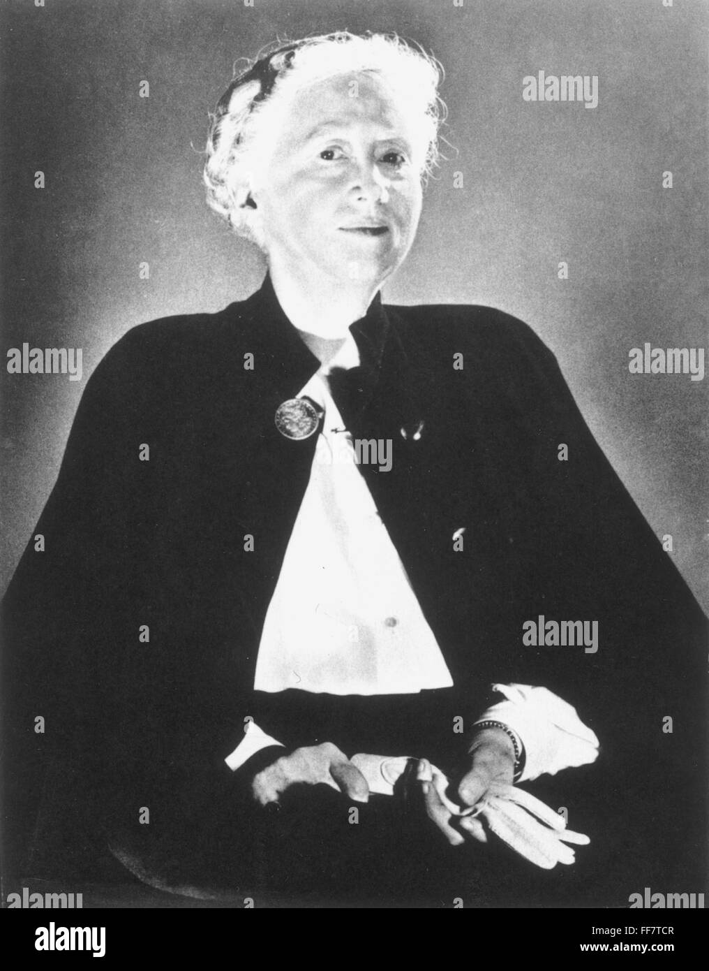 MARIANNE MOORE (1887-1972). /nAmerican poet. Stock Photo