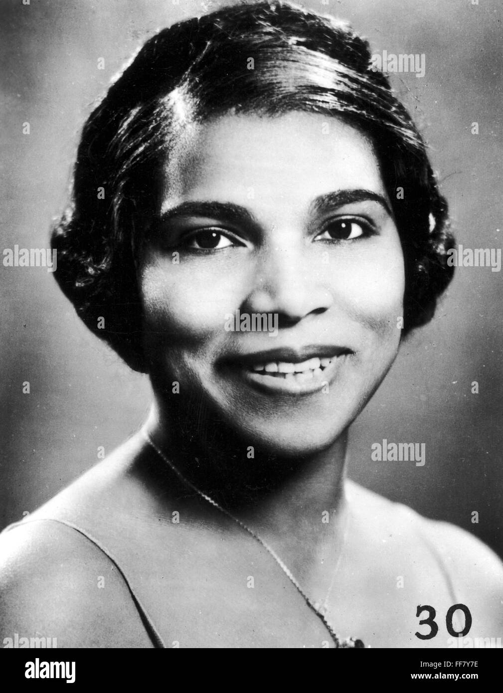 MARIAN ANDERSON (1897-1993). /nAmerican contralto singer Stock Photo ...