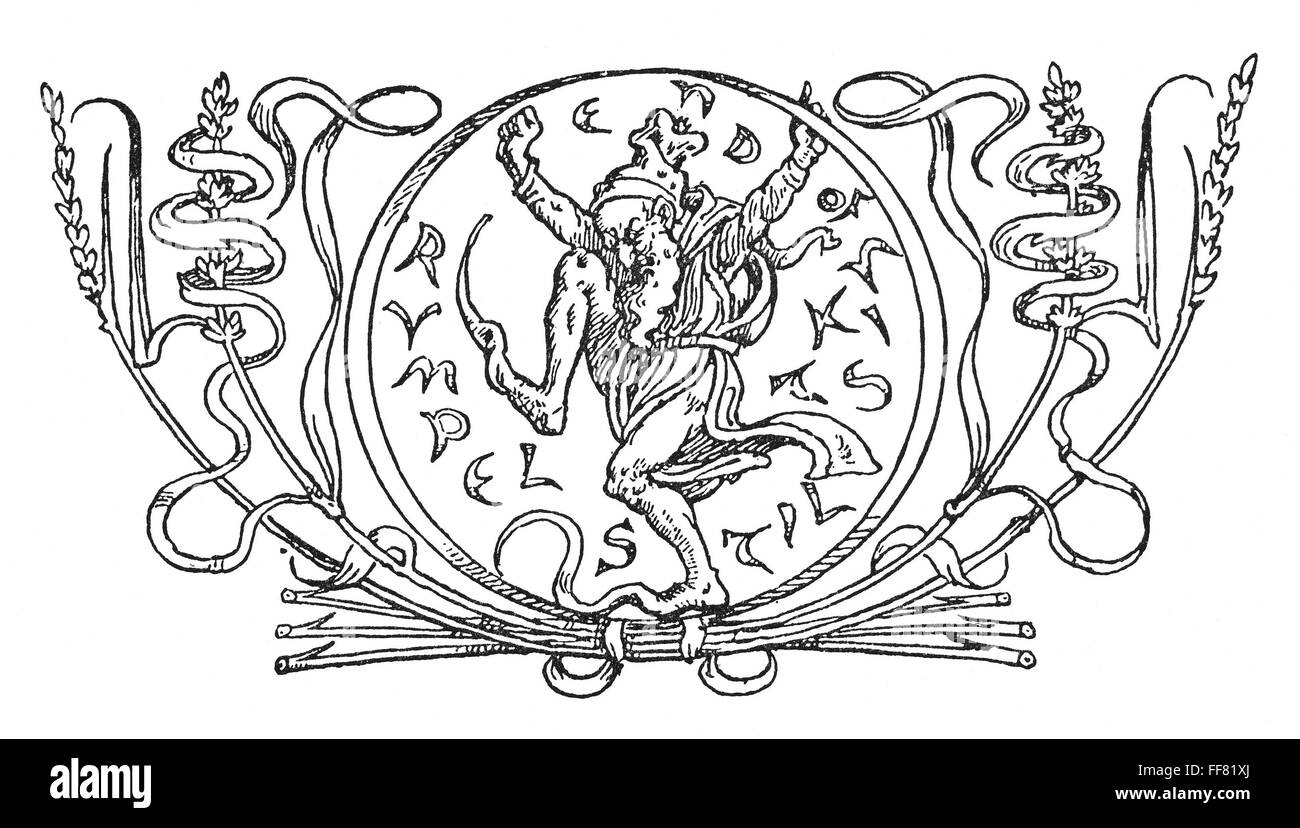 RUMPELSTILTSKIN, 1886. /nPenandink drawing, 1886, by Walter Crane for