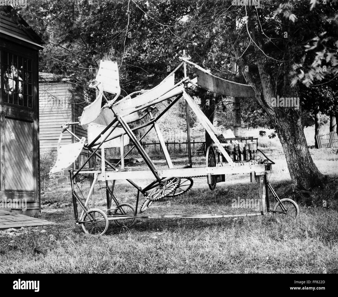 FLYING MACHINE, 1900. /nAn early American flying machine, c1900 Stock