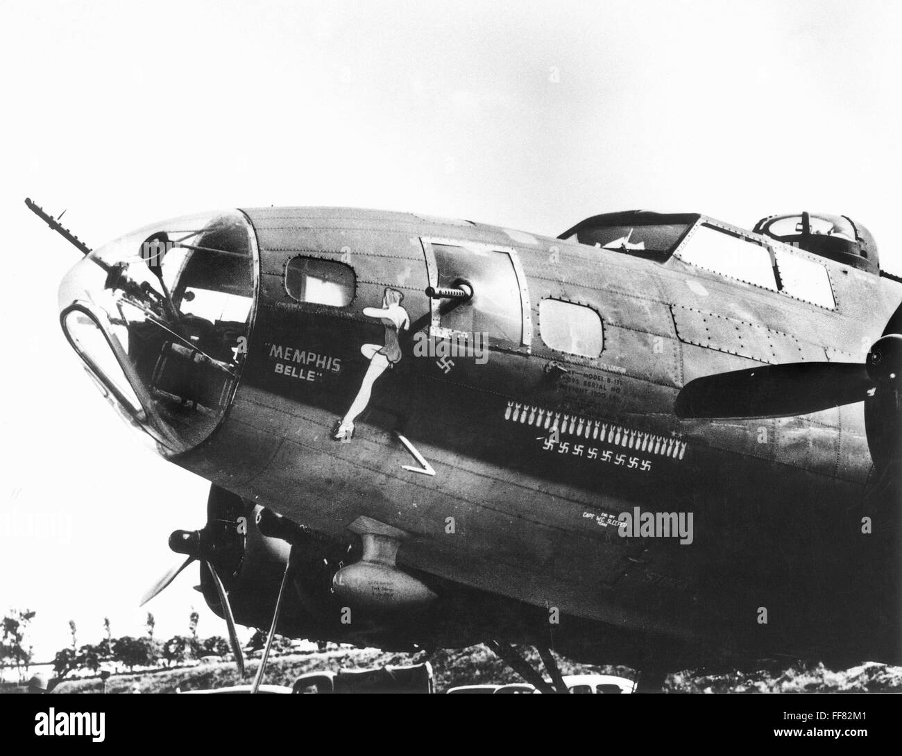 WORLD WAR II: BOMBER./nThe B-17 'Memphis Belle', one of the most famous ...