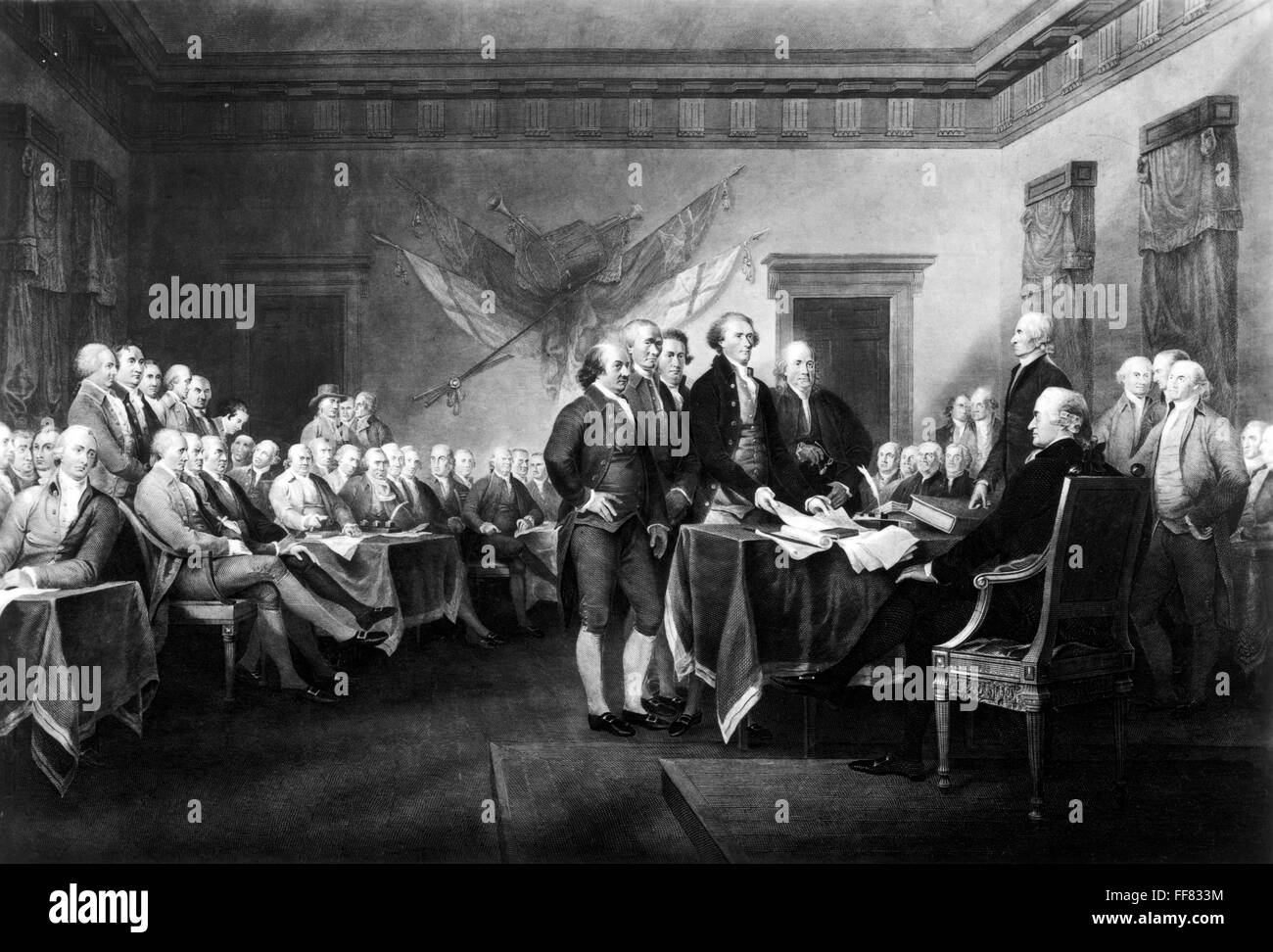 Declaration Of Independencenthe Signing Of The Declaration Of Independence In Congress At The 1556