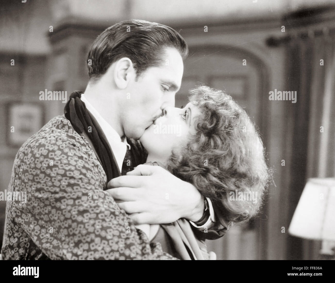 FILM STILL KISSING. /nFredric March and Clara Bow in 'The Wild Party