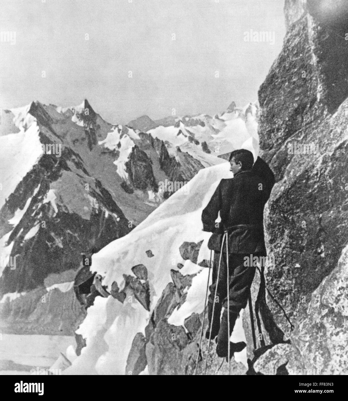 GEORGE HERBERT MALLORY /n(1886-1924). British mountaineer. Photographed ...