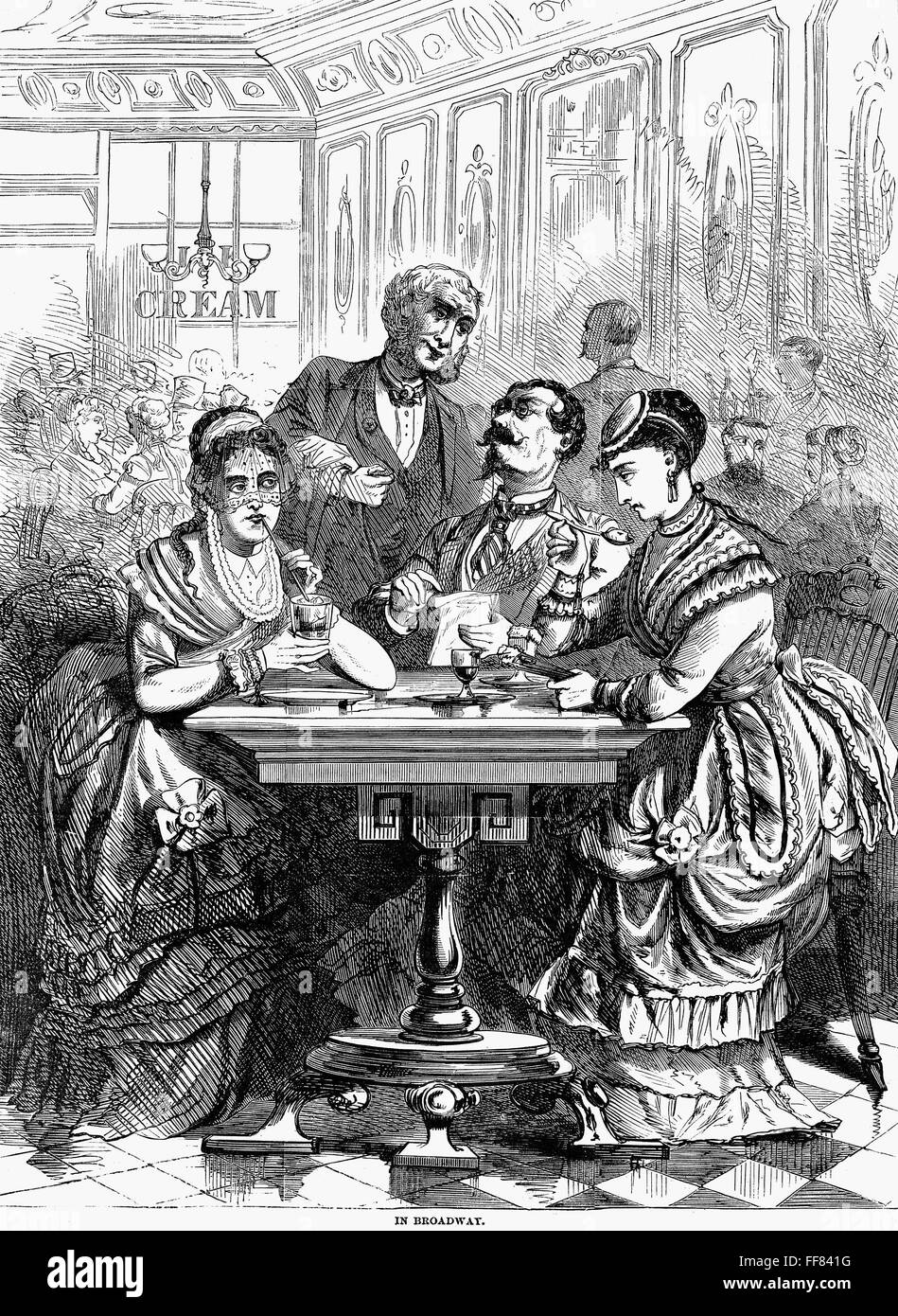 ICE CREAM PARLOR. /nAn ice cream parlor on Broadway in New York City