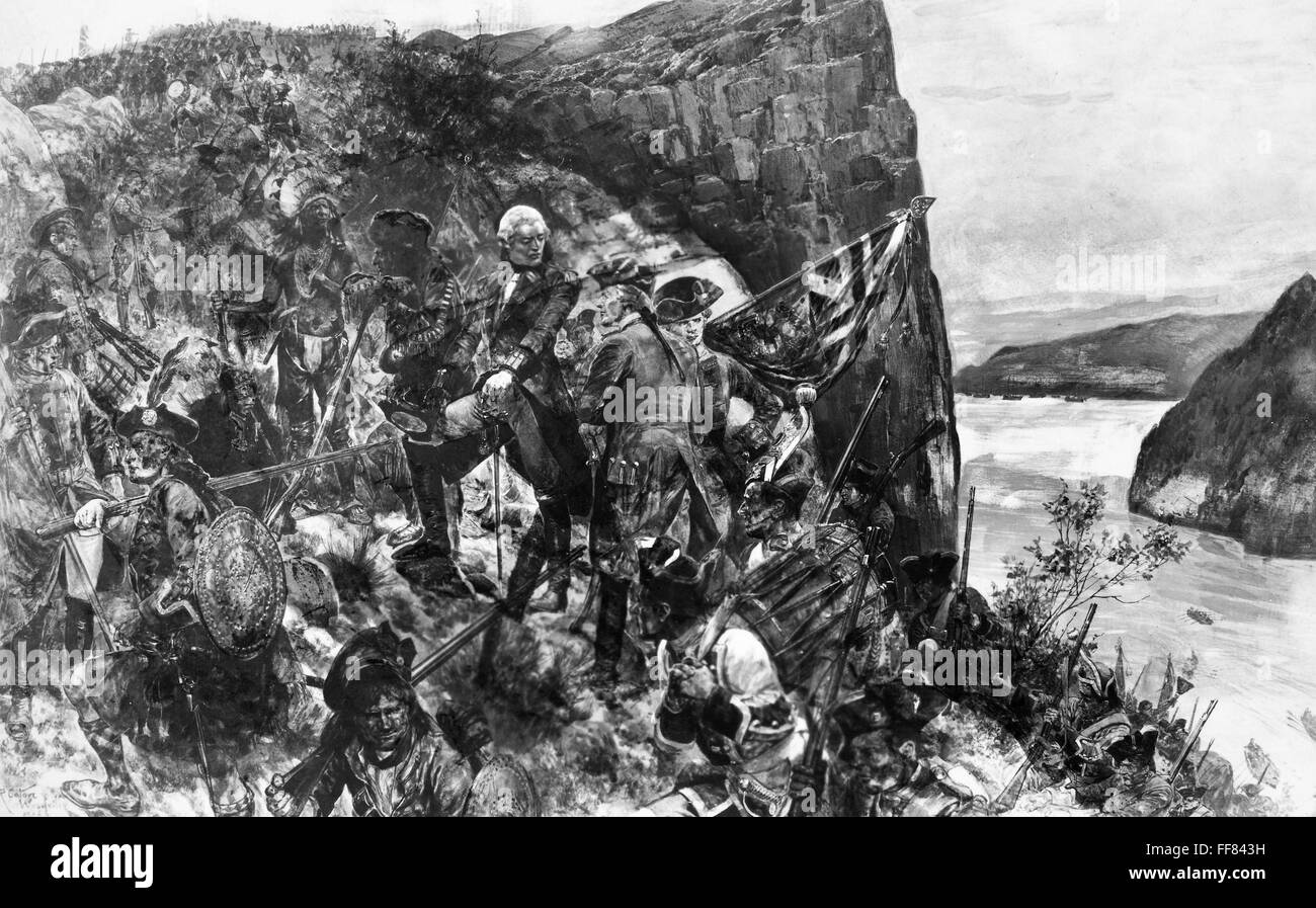 JAMES WOLFE (17271759). /nBritish army officer. Climbing the Heights