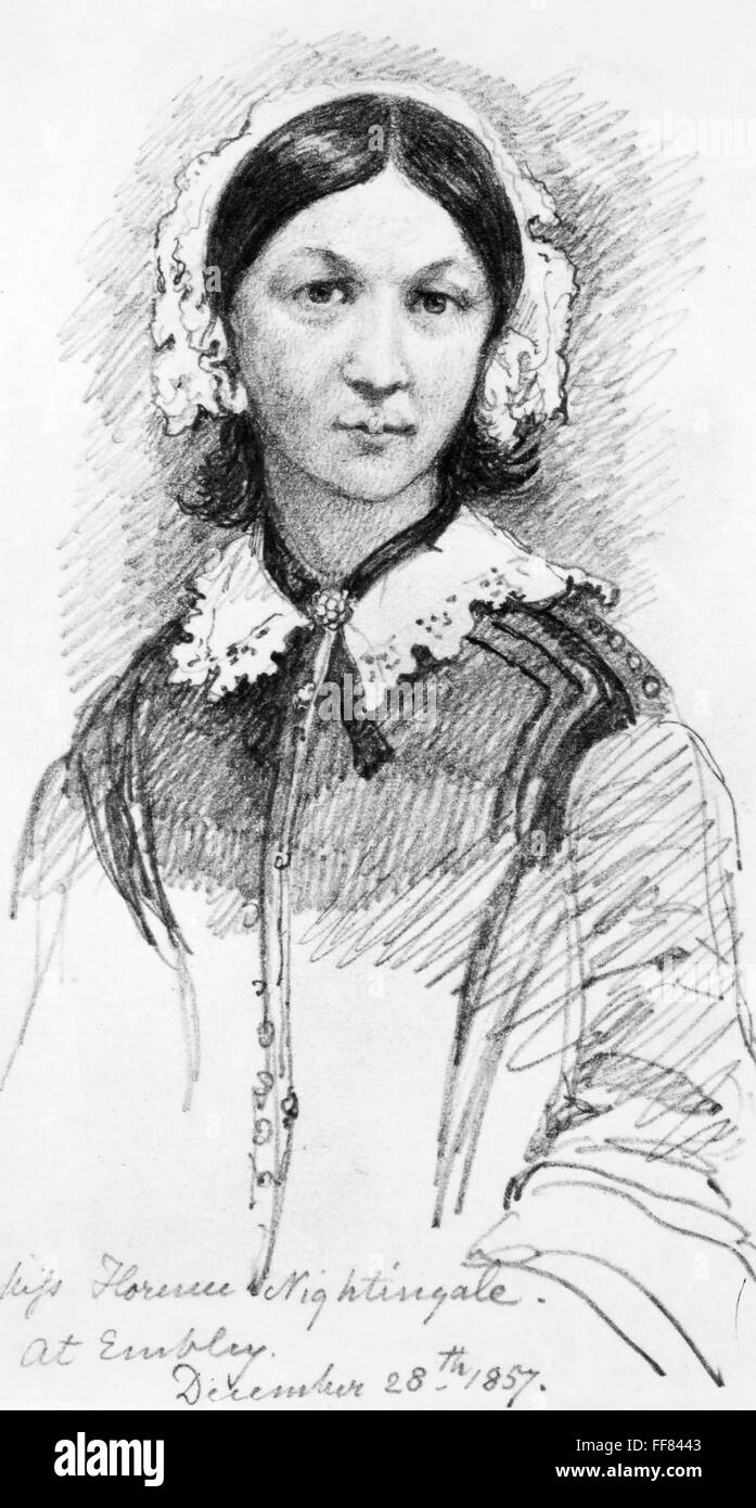 Florence Nightingale English Social Reformer Statistician vector de stock  libre de regalías 1642462783  Shutterstock