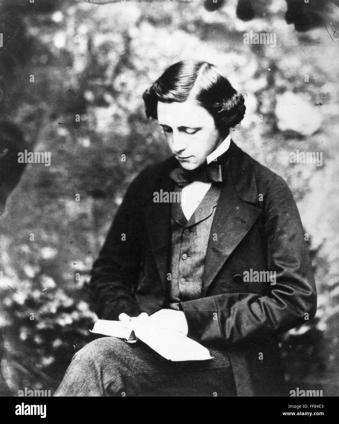 CHARLES LUTWIDGE DODGSON /n(1832-1898). 'Lewis Carroll.' English writer, photographer and mathematician. Photographed c1856. Stock Photo