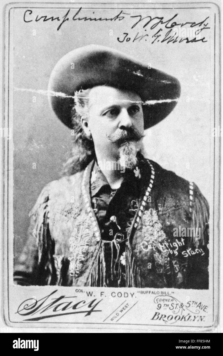 Buffalo Bill Cody 1911 Portrait Silver Halide Photo William F