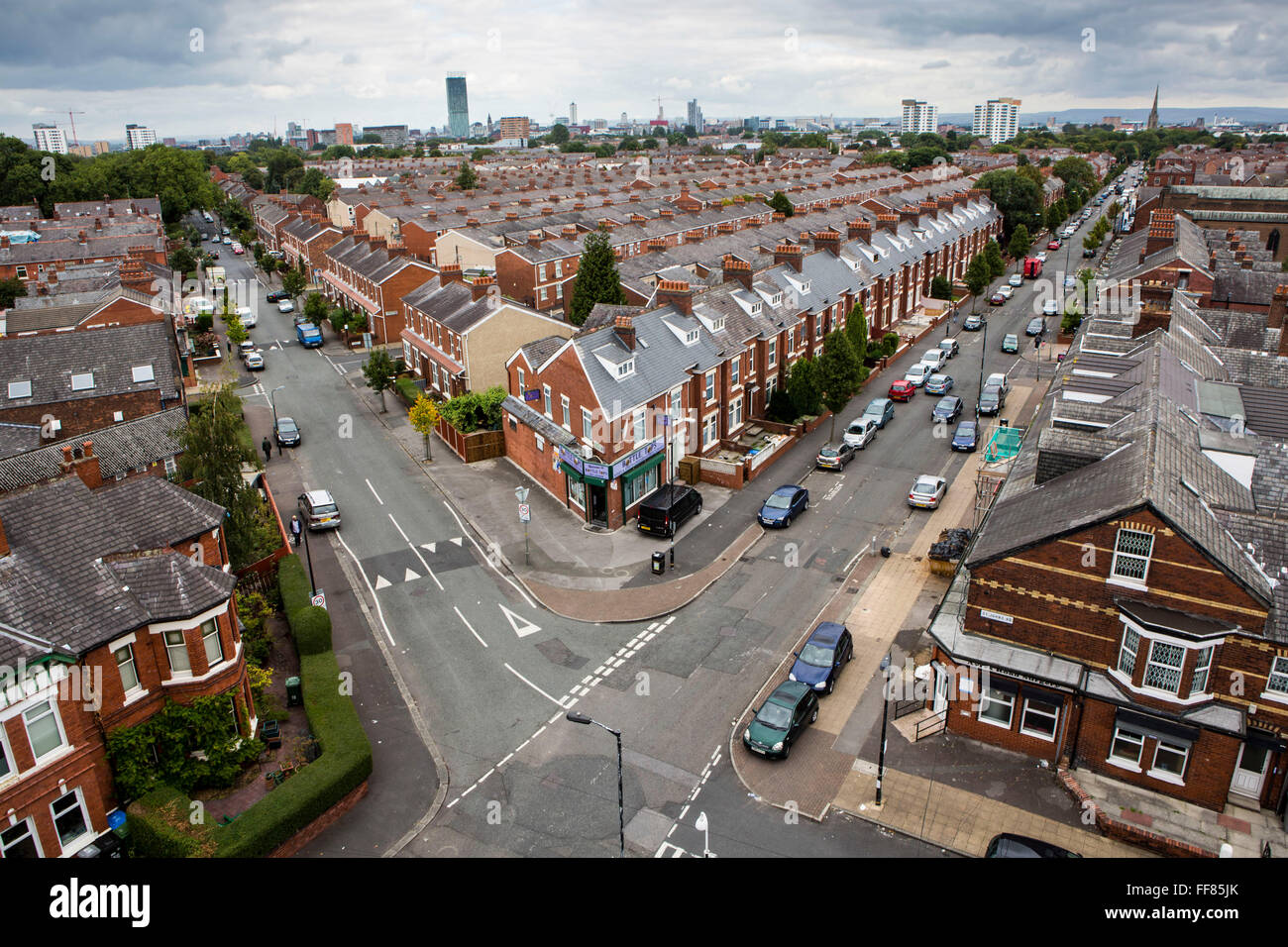 The corner of St John’s road and Ayers road from the top of St John’s