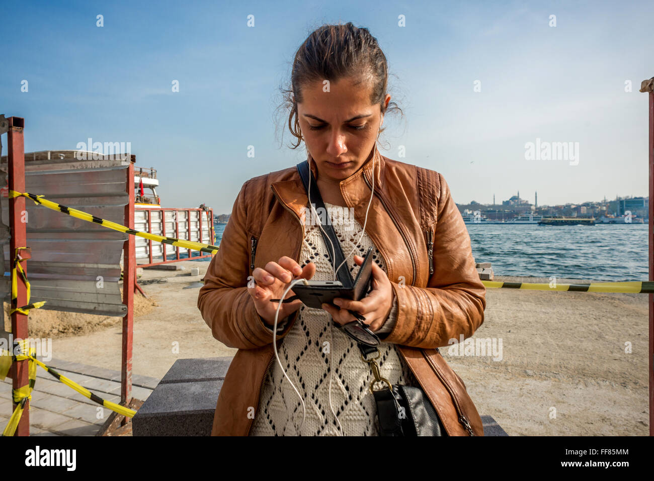 Lady checking facebook hi-res stock photography and images - Alamy