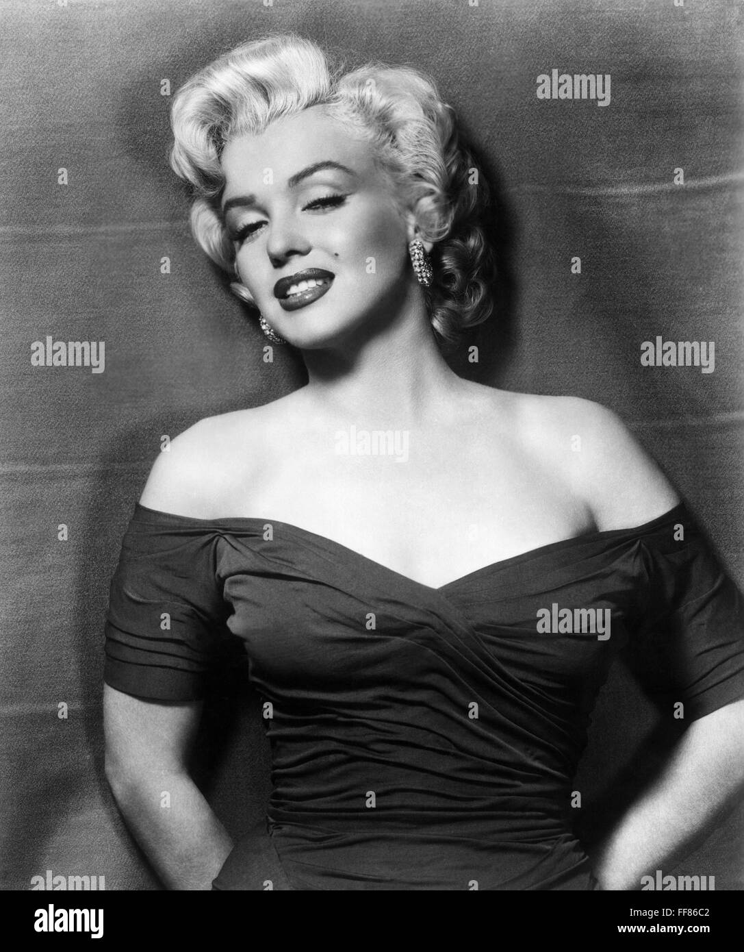 MARILYN MONROE (1926-1962). /nAmerican cinema actress. Stock Photo