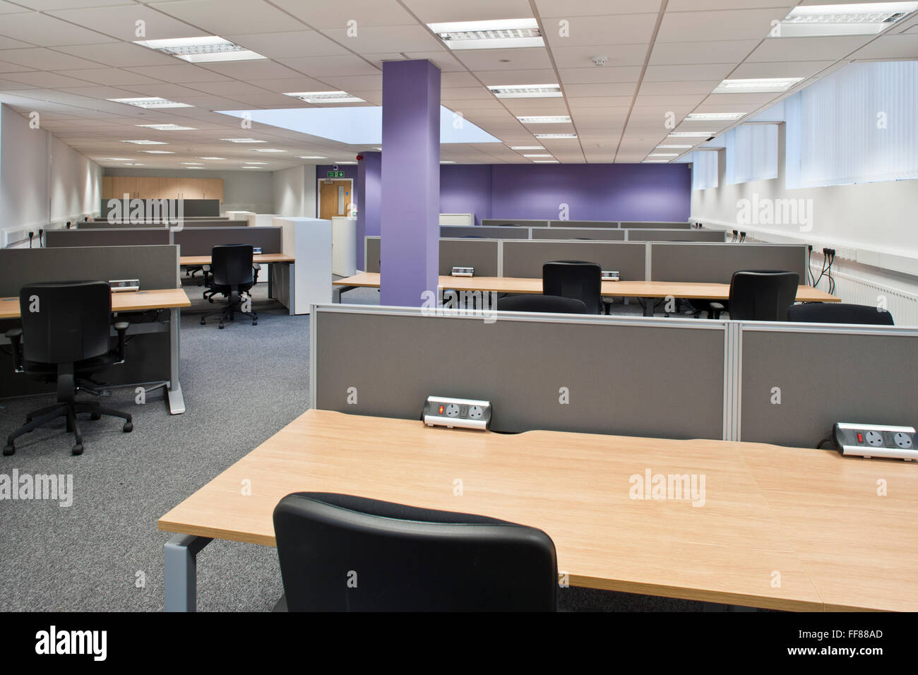 modern open plan office Stock Photo