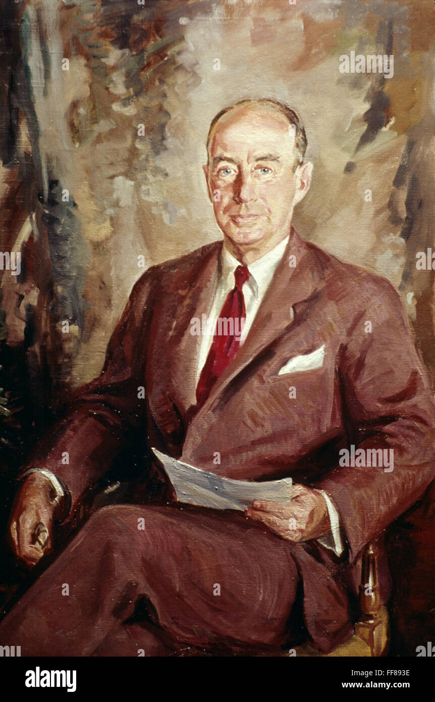 ADLAI STEVENSON (19001965). /nAmerican politician. Oil on canvas, 1953