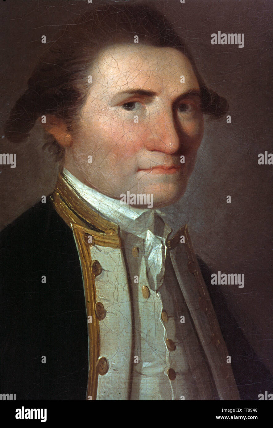 JAMES COOK, (17281779). /nEnglish mariner and explorer. Oil on canvas