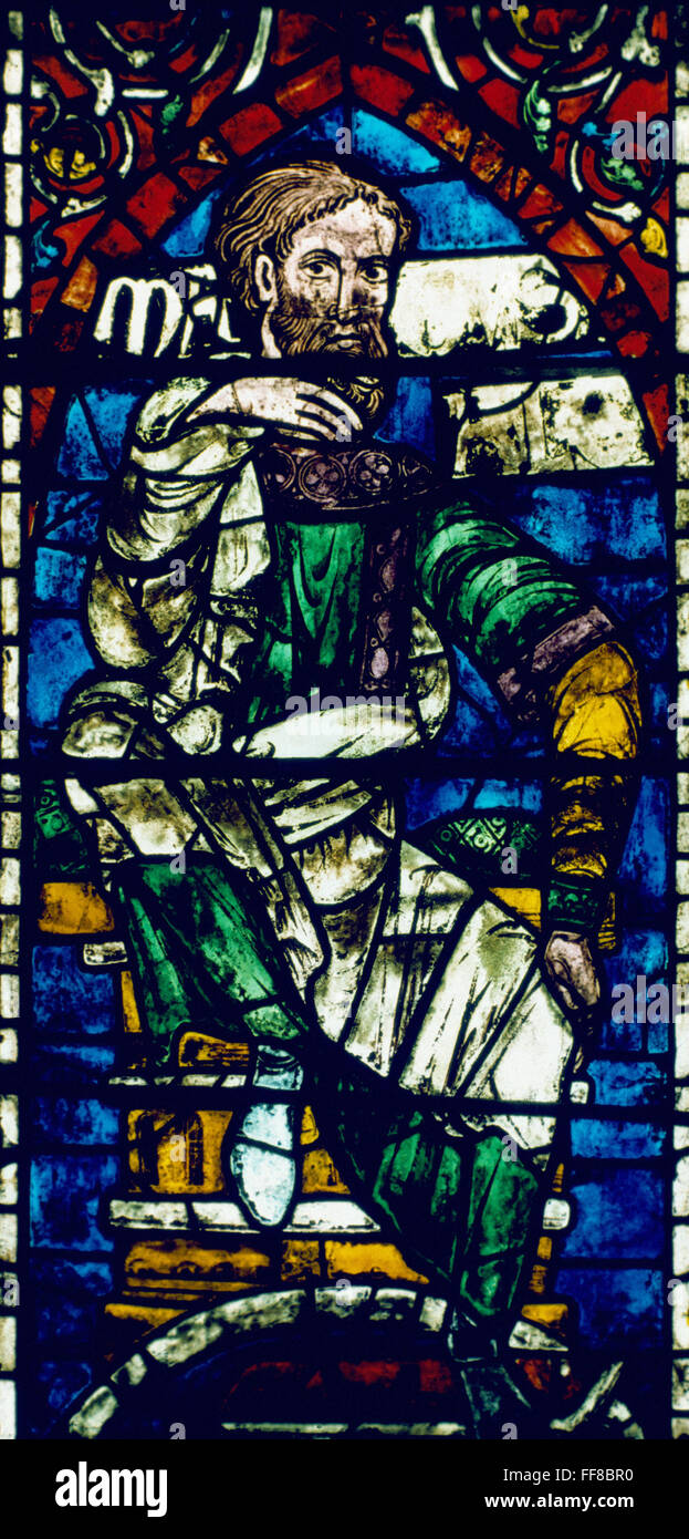 METHUSELAH. /nSouth Stained glass window southwest transept, Canterbury Cathedral, England. Stock Photo