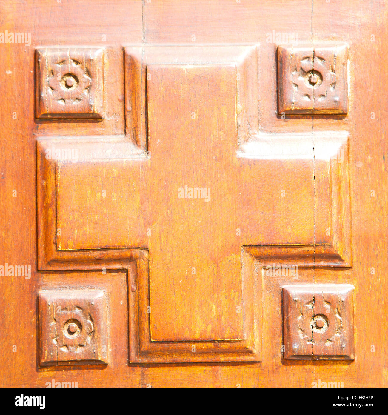 texture of a brown old door in italy europe Stock Photo - Alamy