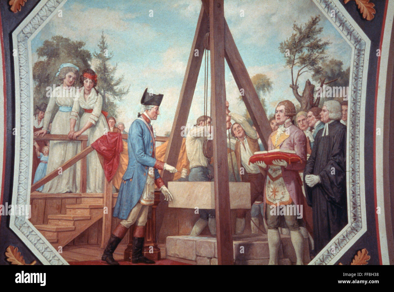 WASHINGTON, 1793. /nPresident Washington laying the cornerstone