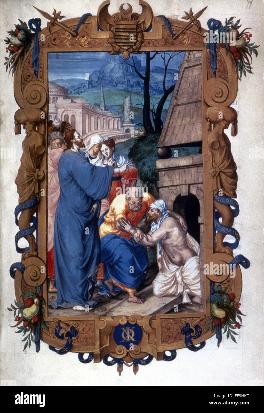 RAISING OF LAZARUS. /nChrist raising Lazarus from the dead ...