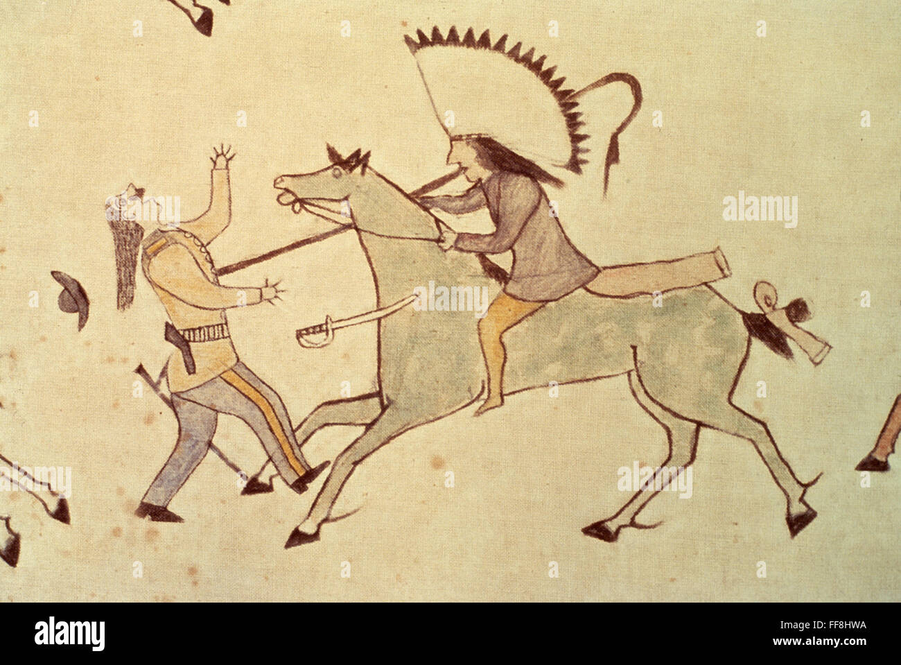 BATTLE OF LITTLE BIGHORN. /nThe death of General Armstrong