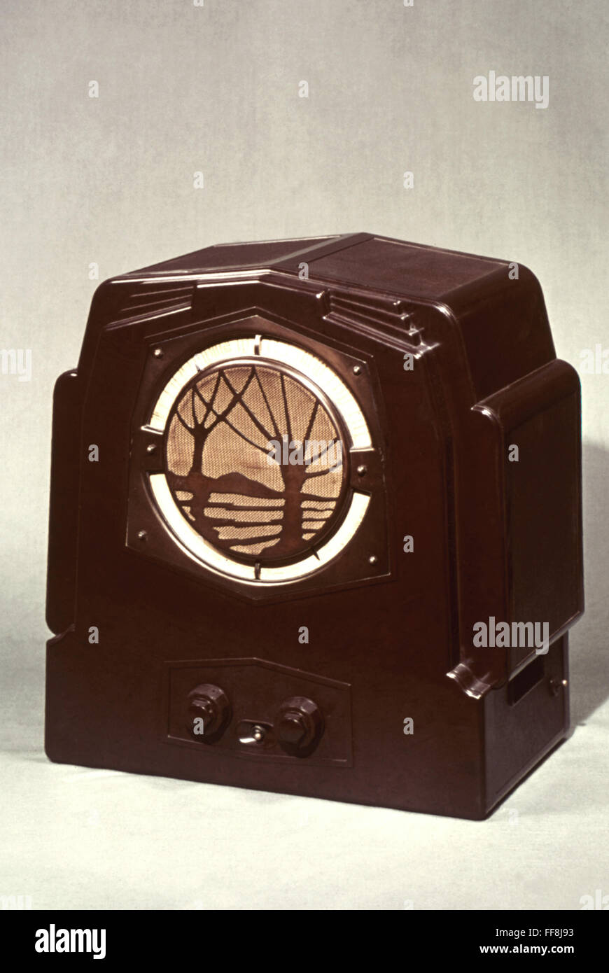 RADIO RECEIVER, 1932. Stock Photo