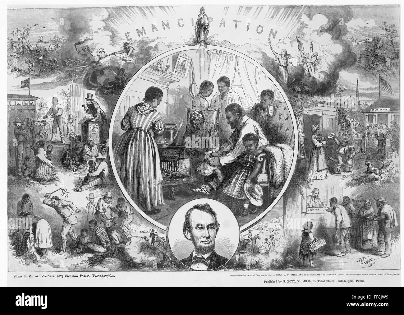 EMANCIPATION PROCLAMATION. /nThomas Nast's celebration of the
