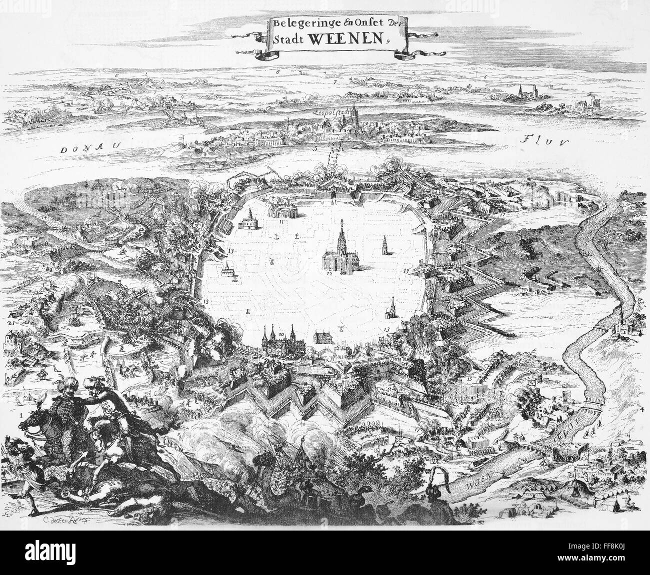 VIENNA SIEGE, 1683. /nThe second siege of Vienna, Austria, by the
