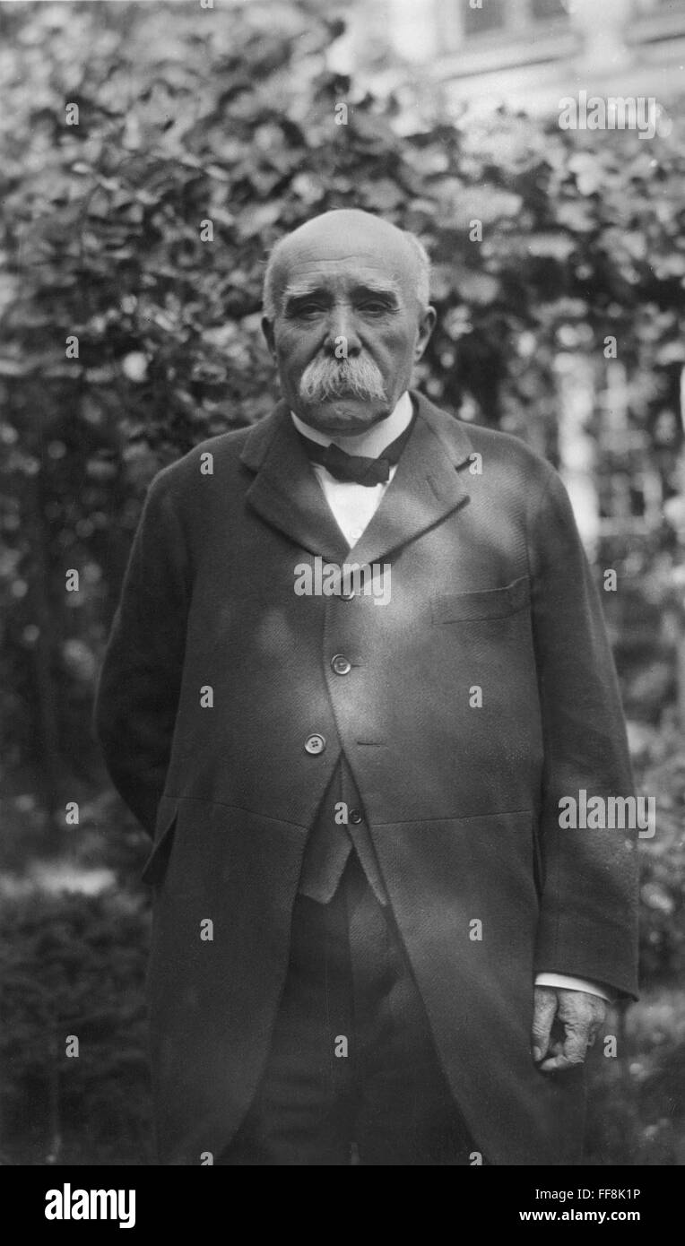 GEORGES CLEMENCEAU/n(1841-1929). French statesman. Stock Photo