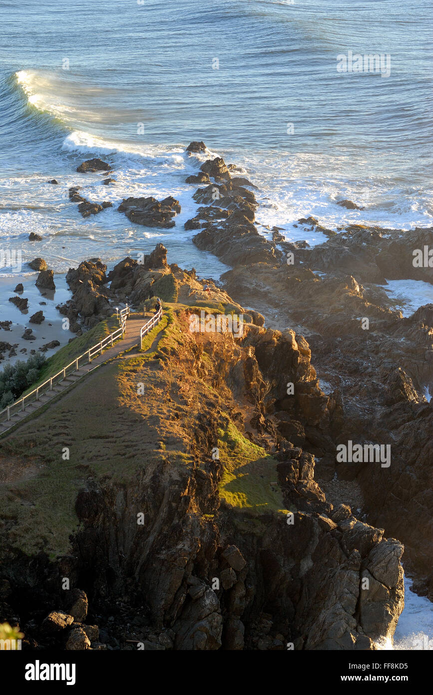 Cape Byron in morning sunrise Stock Photo