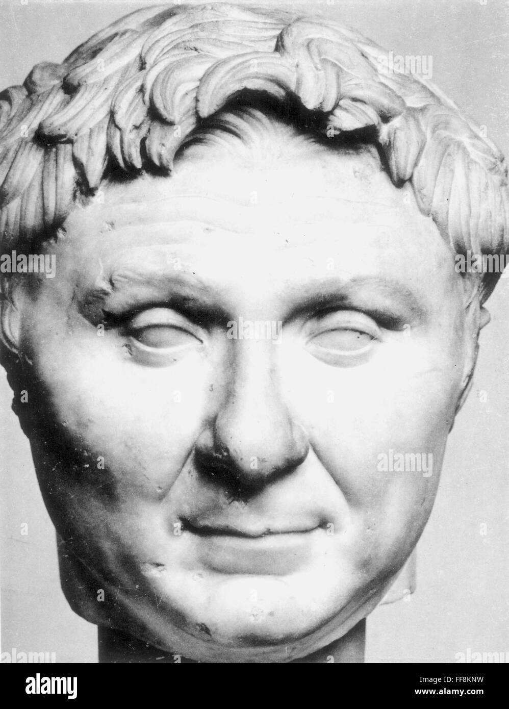 POMPEY THE GREAT /n(106-48 B.C.). Roman general and statesman. Contemporary Roman sculpture. Stock Photo