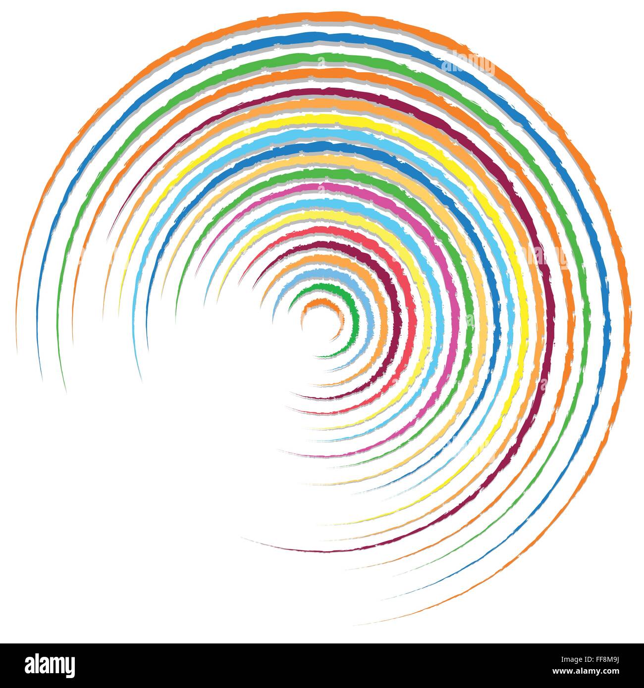 Random colorful circular concentric Stock Vector Images - Alamy