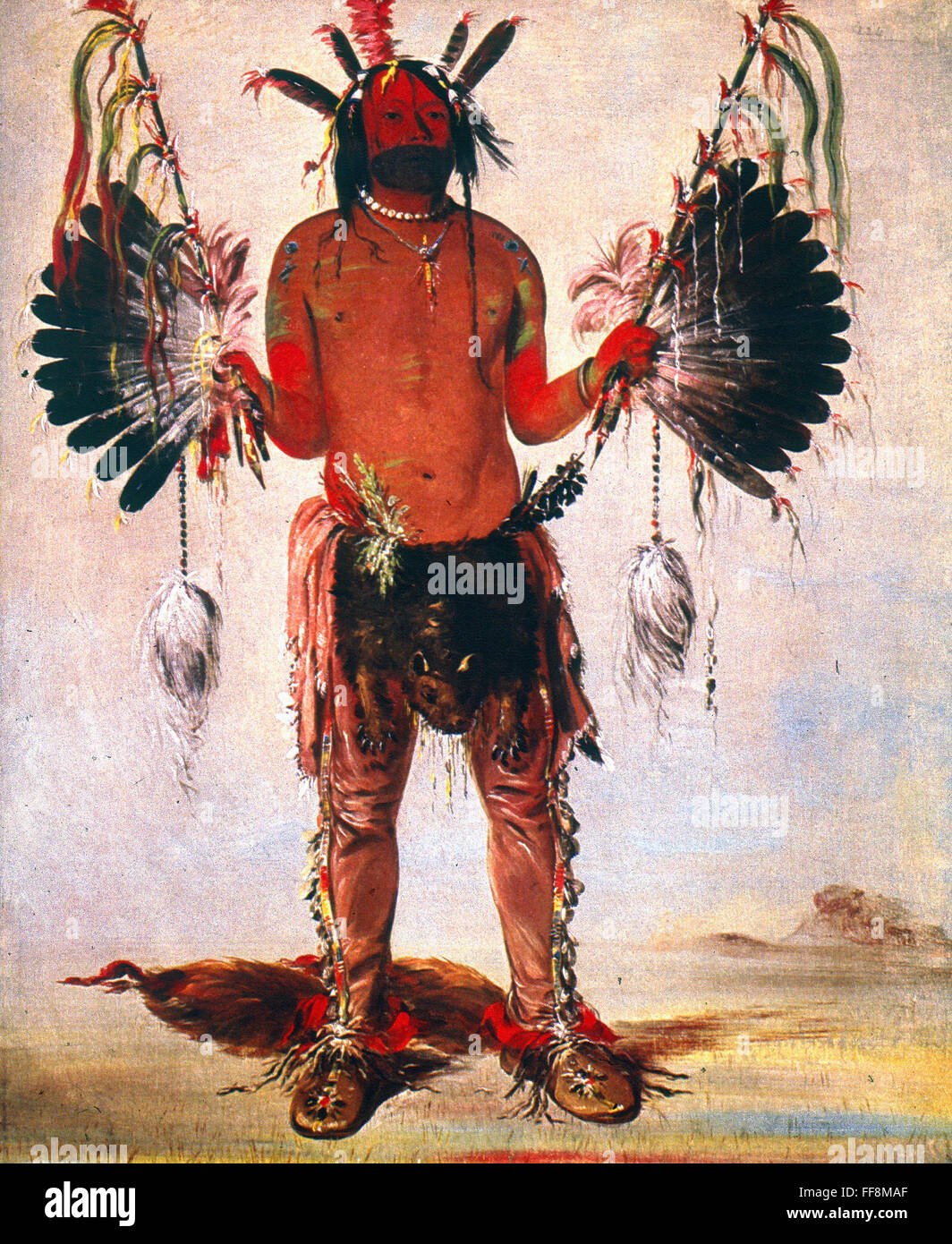 MANDAN SHAMAN 1832 /nOld Bear a Mandan shaman (medicine man) Oil on MANDAN SHAMAN 1832 /nOld Bear a Mandan shaman (medicine man) Oil on