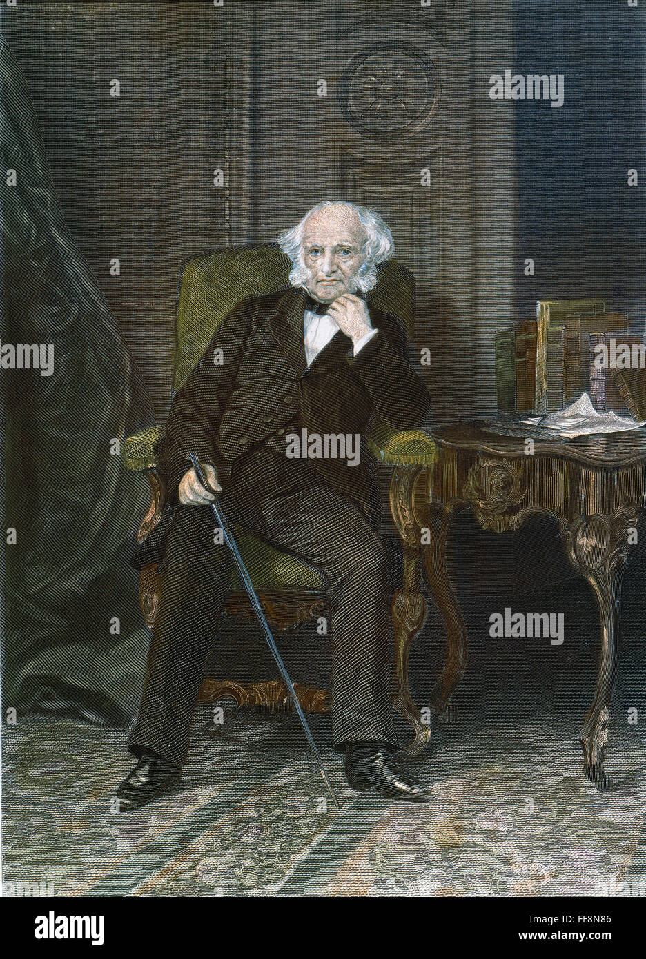 MARTIN VAN BUREN (1782-1862). /n8th President of the United States. Steel engraving, 1862. Stock Photo