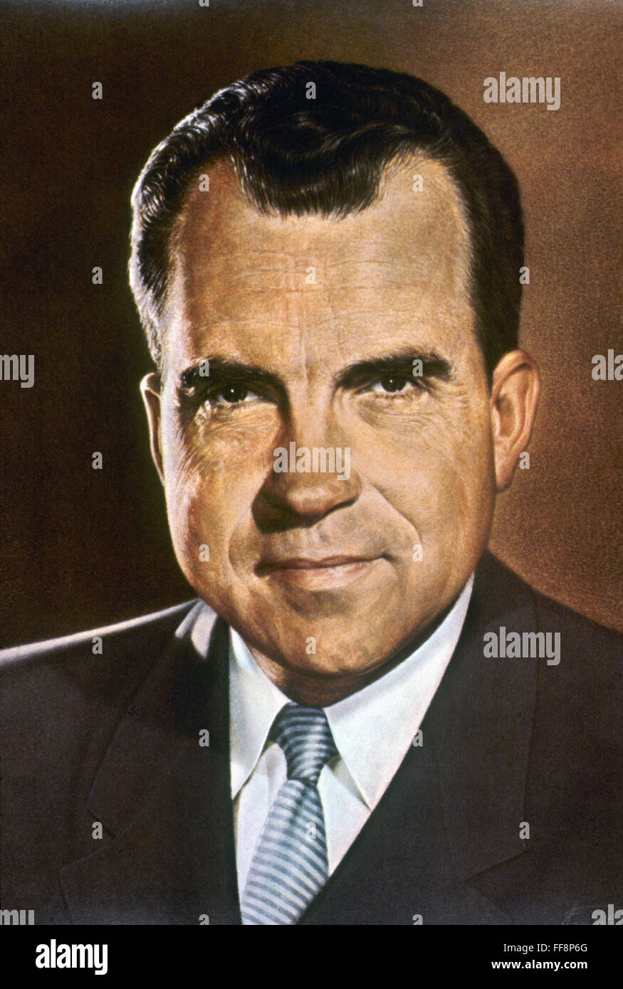 RICHARD M. NIXON /n(1913-1994). 37th President of the United States. Stock Photo