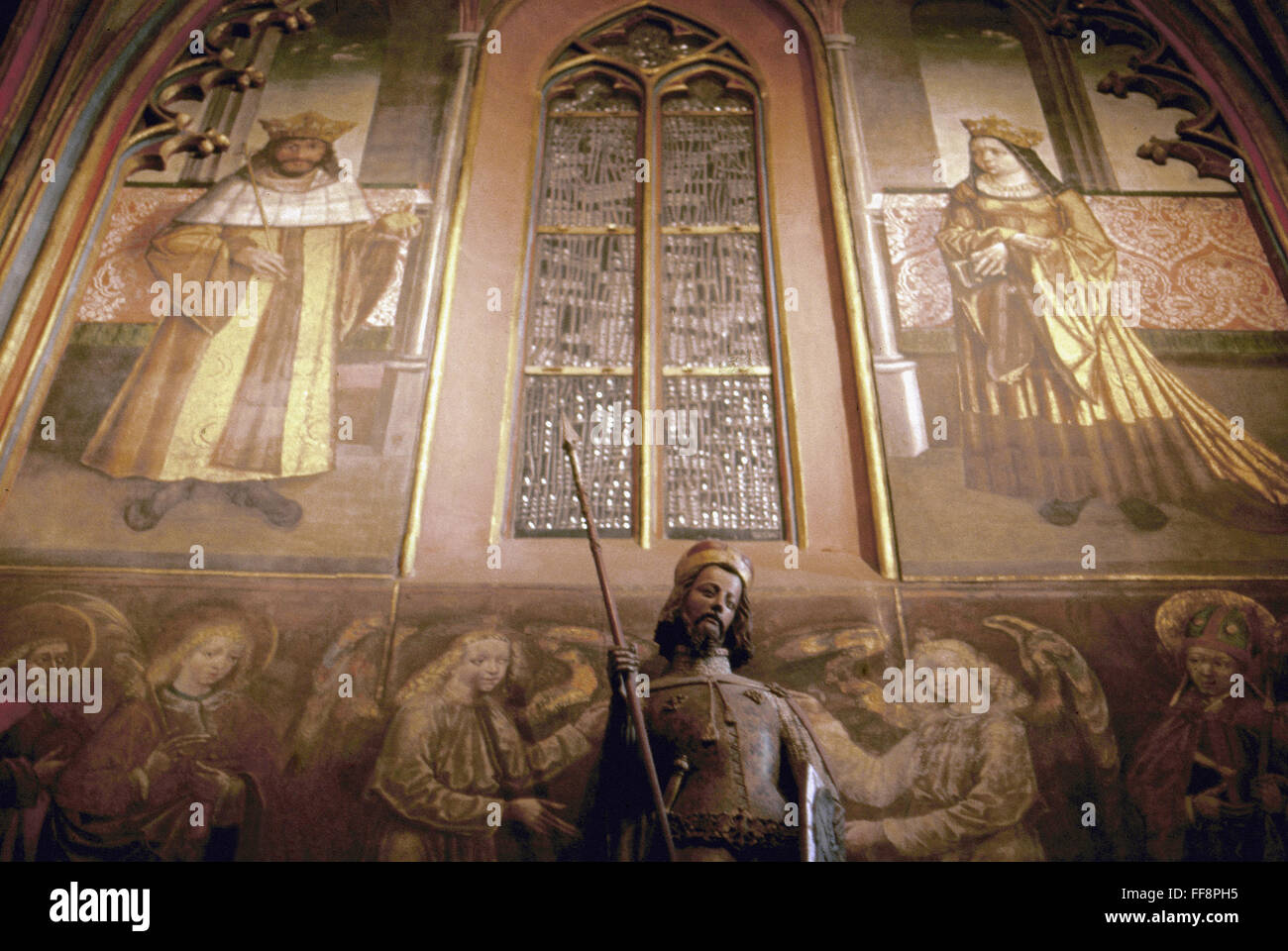 SAINT WENCESLAS. /nStatue of St Wenceslas (c907929), patron saint of