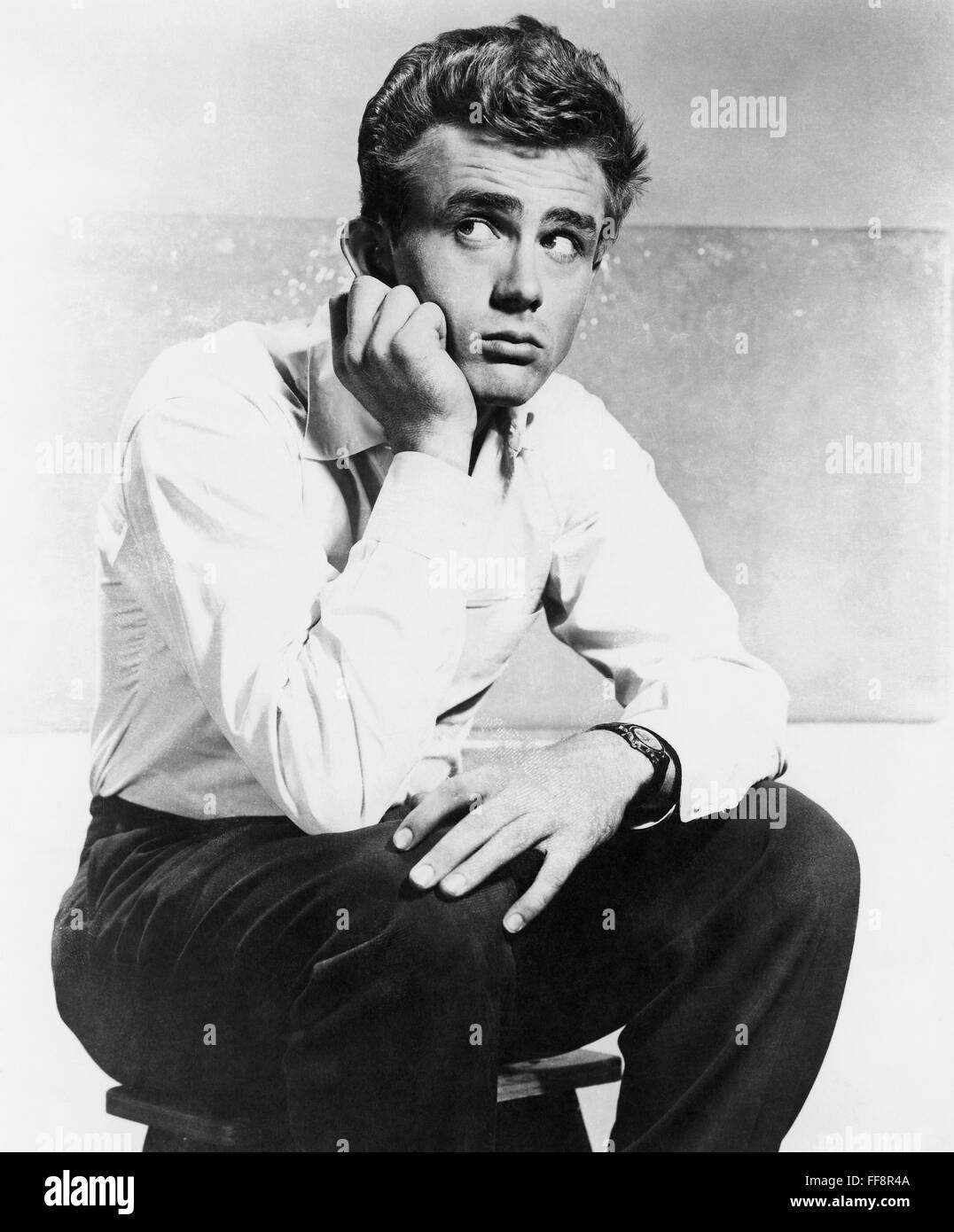 JAMES DEAN (1931-1955). /nAmerican cinema actor. Photographed 1955 ...