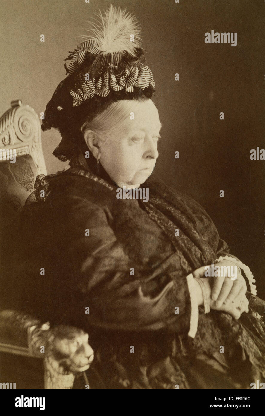 QUEEN VICTORIA OF ENGLAND. /n(18191901) photographed c1897 Stock