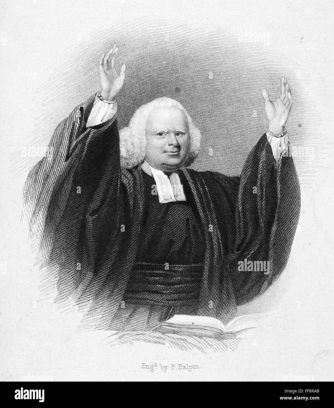 WHITEFIELD /n(17141770). English evangelist. Stipple engraving