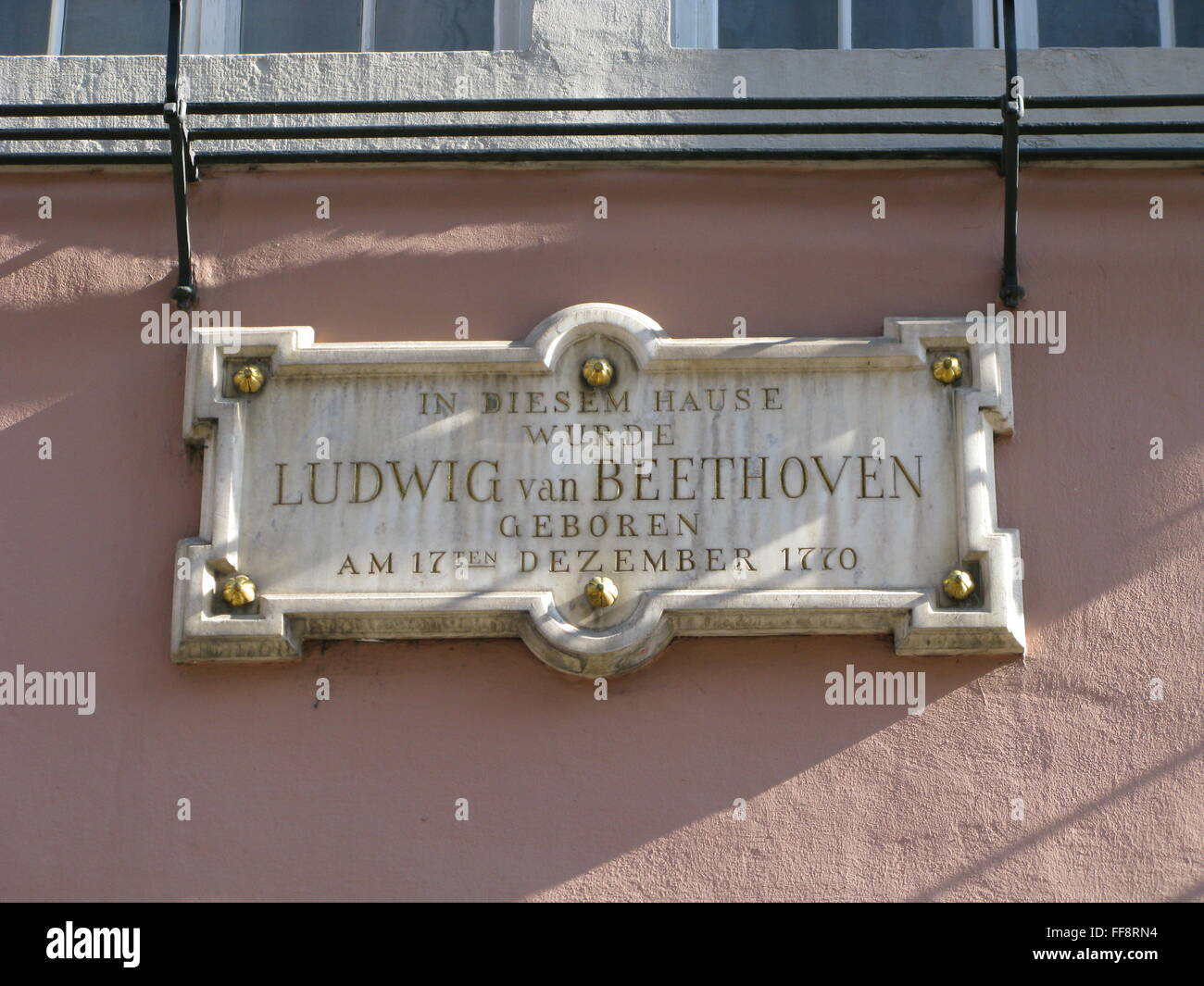 the house of birth of Ludwig van Beethoven in Bonn, Germany Stock Photo
