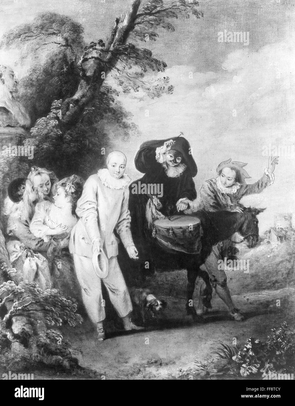 Tableau Jean-Baptiste Joseph Pater - L'Âge D'Or - Toile Sur Châssis Prête à Accrocher