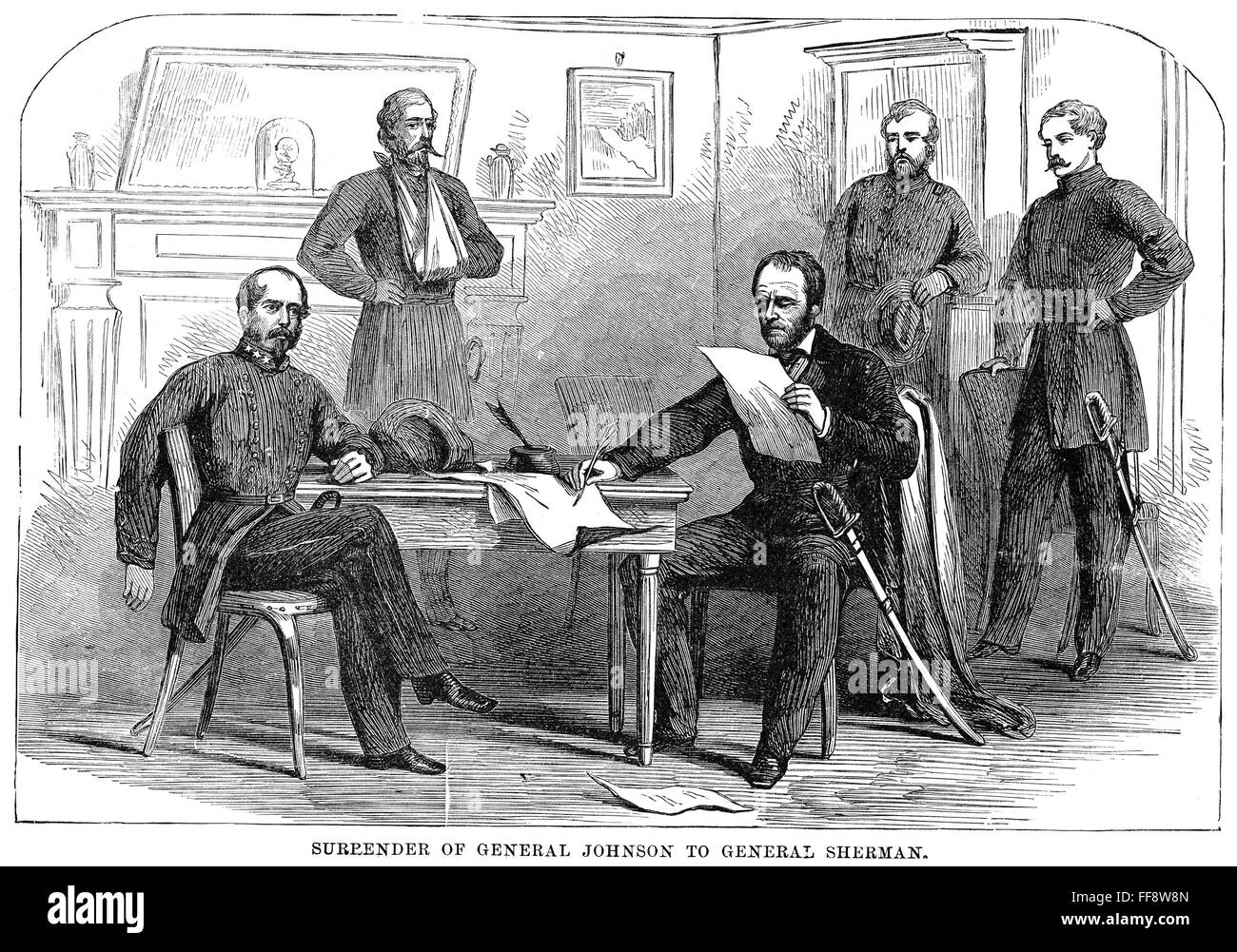 WILLIAM TECUMSEH SHERMAN /n(18201891). American army commander. The surrender of General Joseph