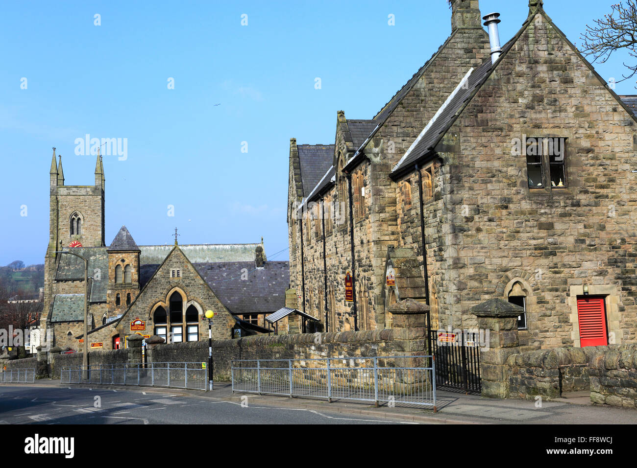 Exterior of the Christ Church, Cockermouth town, West Cumbria, England UK Stock Photo
