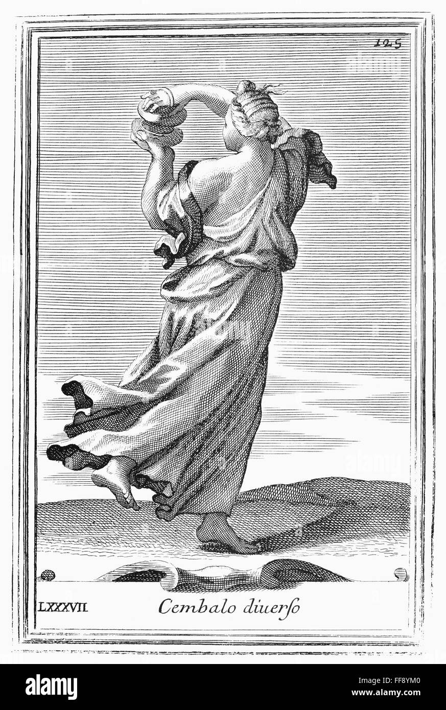 CYMBALS, 1723. /nSmall cymbals, which were used by cymbalistriae, women