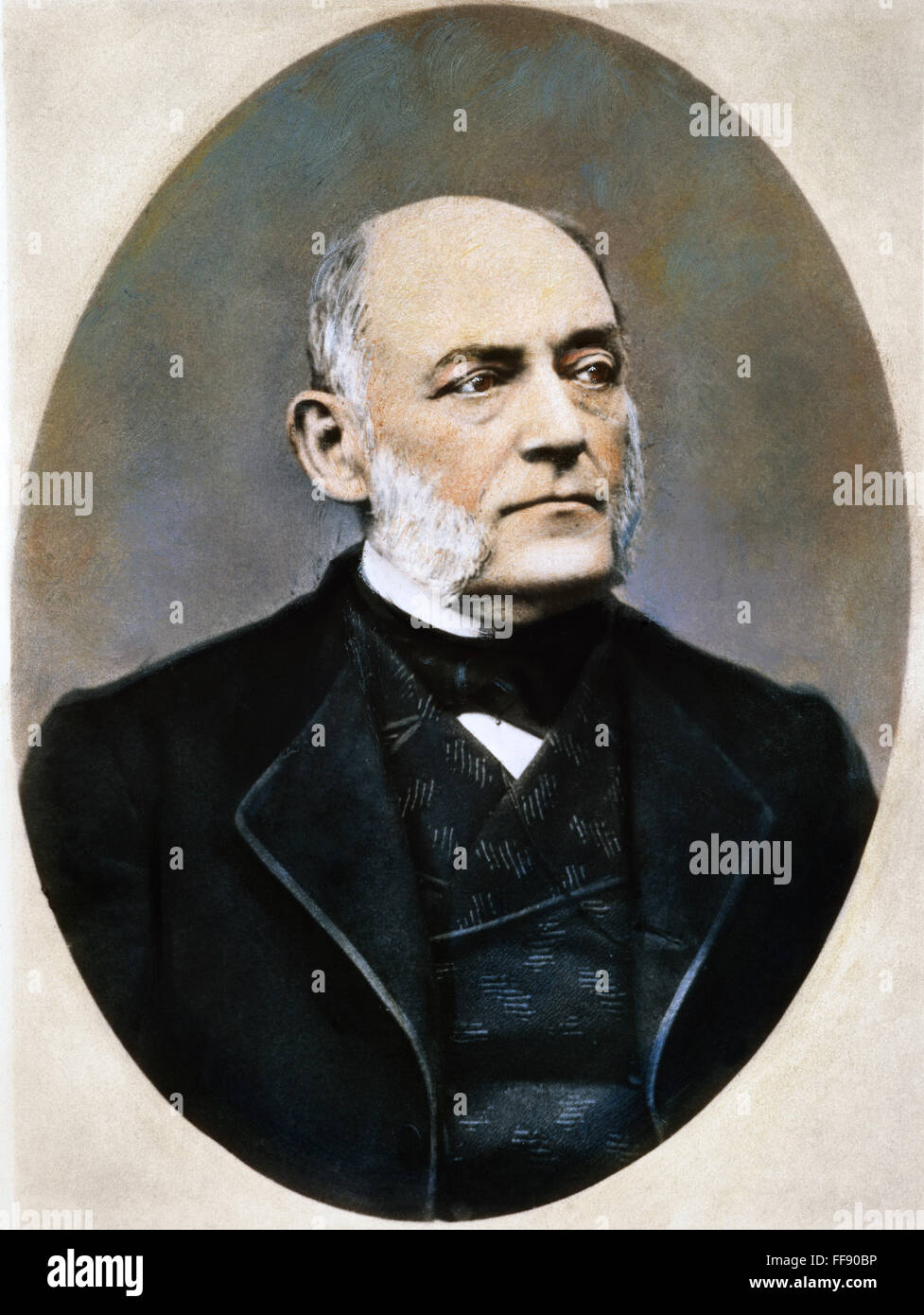 KARL von ROKITANSKY /n(1804-1878). Austrian pathologist: oil over a photograph. Stock Photo